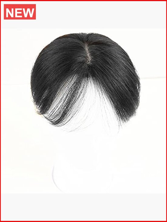6 inch Real Human Hair Topper Clip in Hair Bangs for Women and Men main image 5